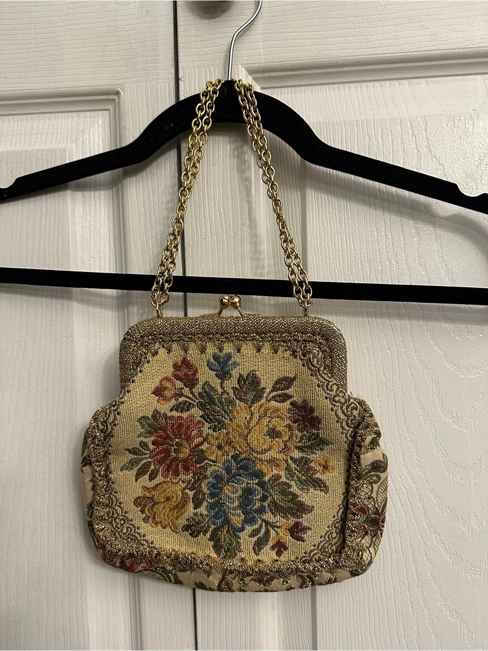 Vintage Delill Tapestry Purse Made in Italy